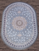 Ковер Иранский Farsi 1200 G253 pale-blue овал