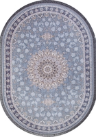 Ковер Иранский Farsi 1200 G253 pale-blue овал